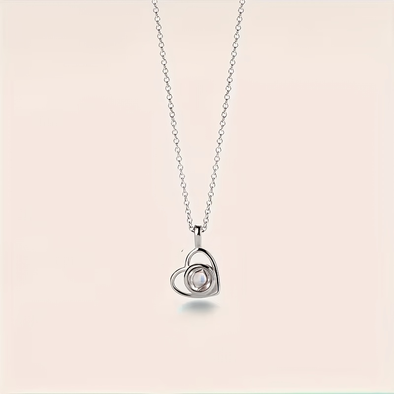 Custom Photo Heart Pendant Necklace — Personalized Christmas Gift
